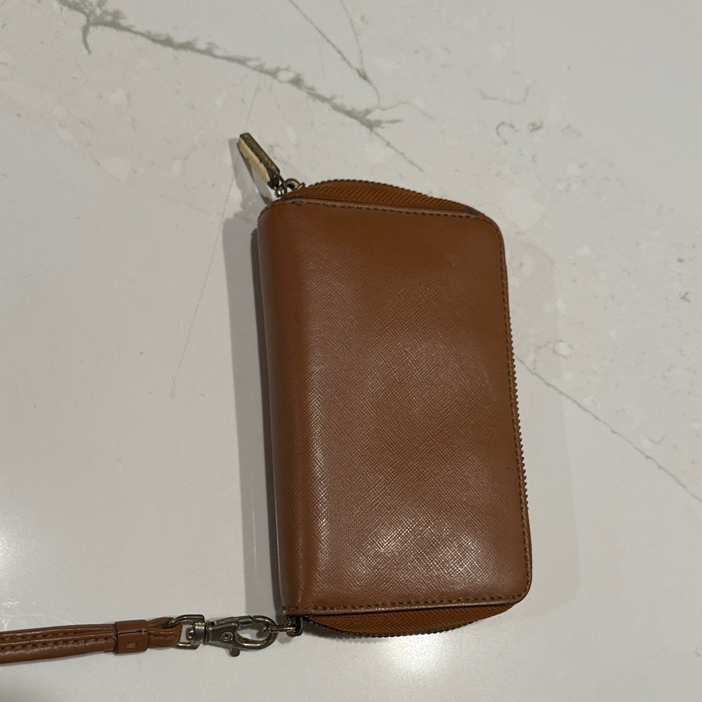Tory Burch Brown Wristlet Clutch - Picture 5 of 7